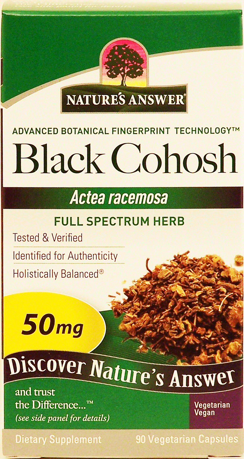 Nature's Answer  black cohosh, actea racemose, vegetarian capsules Full-Size Picture